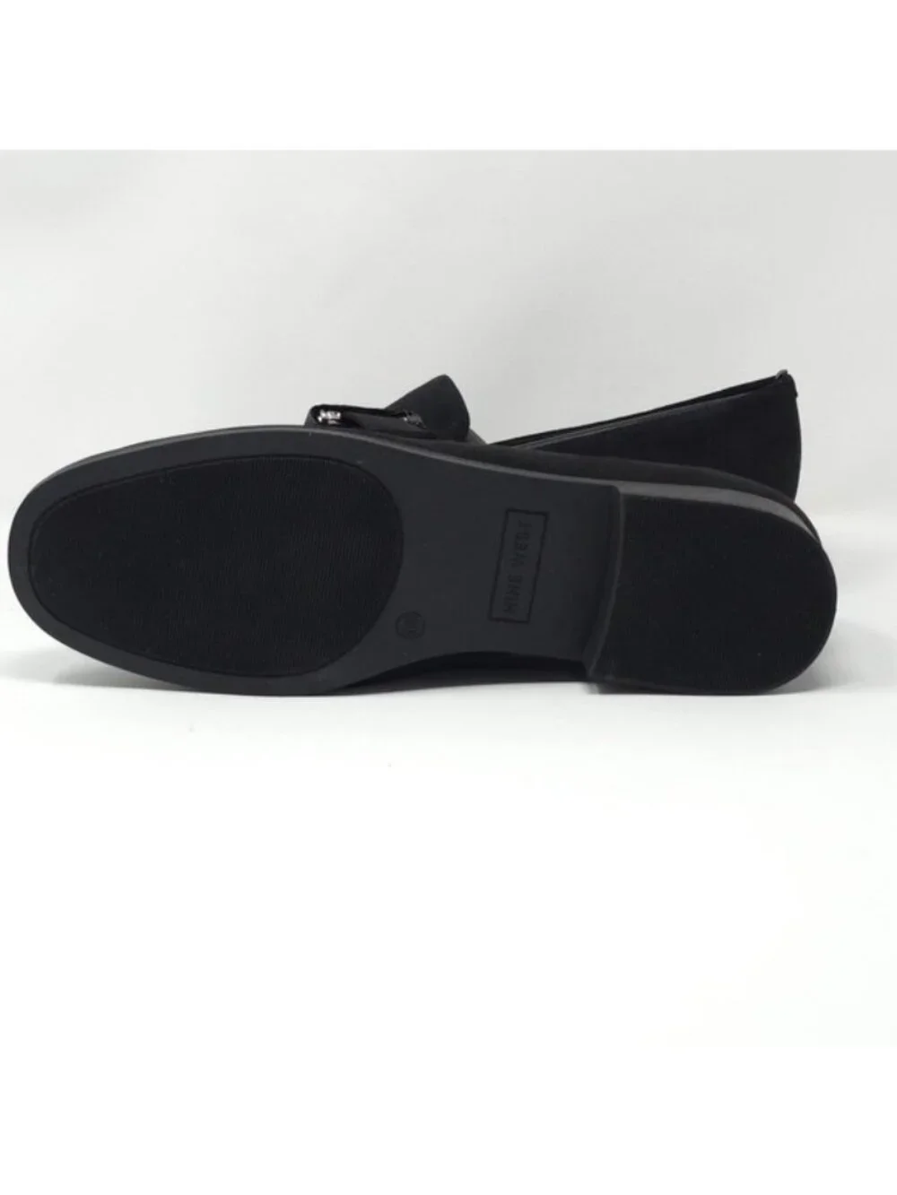 Nine West Lilpa2 Black Suede Chain Loafers 9.5M